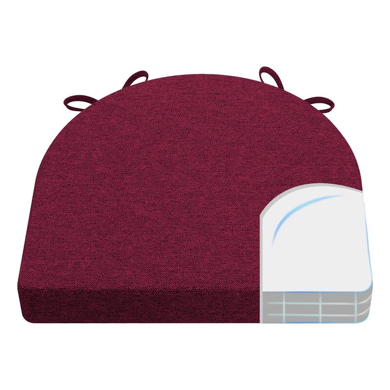 AAAAAcessories 17 in. X 16 in.Indoor Strap Non-slip Chair Cushion for Multi-scenario Setups (2 Pack) - N/A