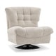 preview thumbnail 23 of 37, MCombo Swivel Accent Chair, Modern Tufted Upholstered Armless Chairs, Wide Seat Single Sofa Chair