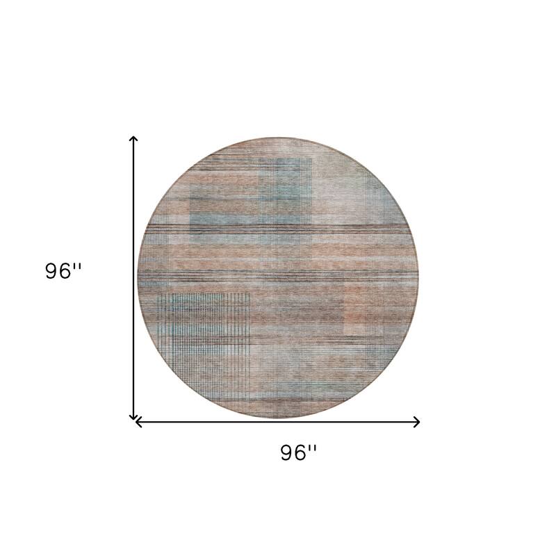HomeRoots Striped Transitional Rectangle Outdoor Rug