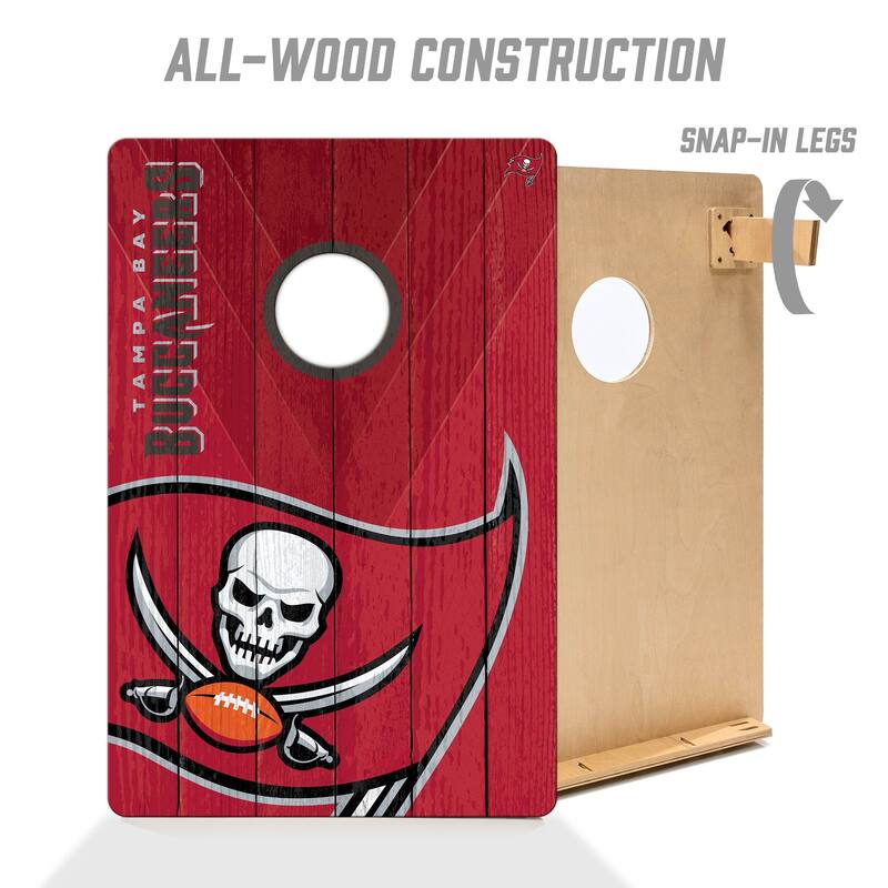 Tampa Bay Buccaneers NFL Tailgate Cornhole Board Set