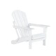 preview thumbnail 4 of 99, Laguna Folding Poly Eco-Friendly All Weather Outdoor Adirondack Chair White
