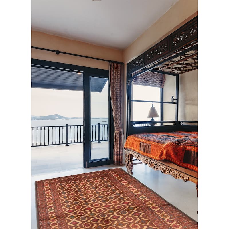 ECARPETGALLERY Hand-knotted Teimani Tan Wool Rug - 3'5 x 6'5