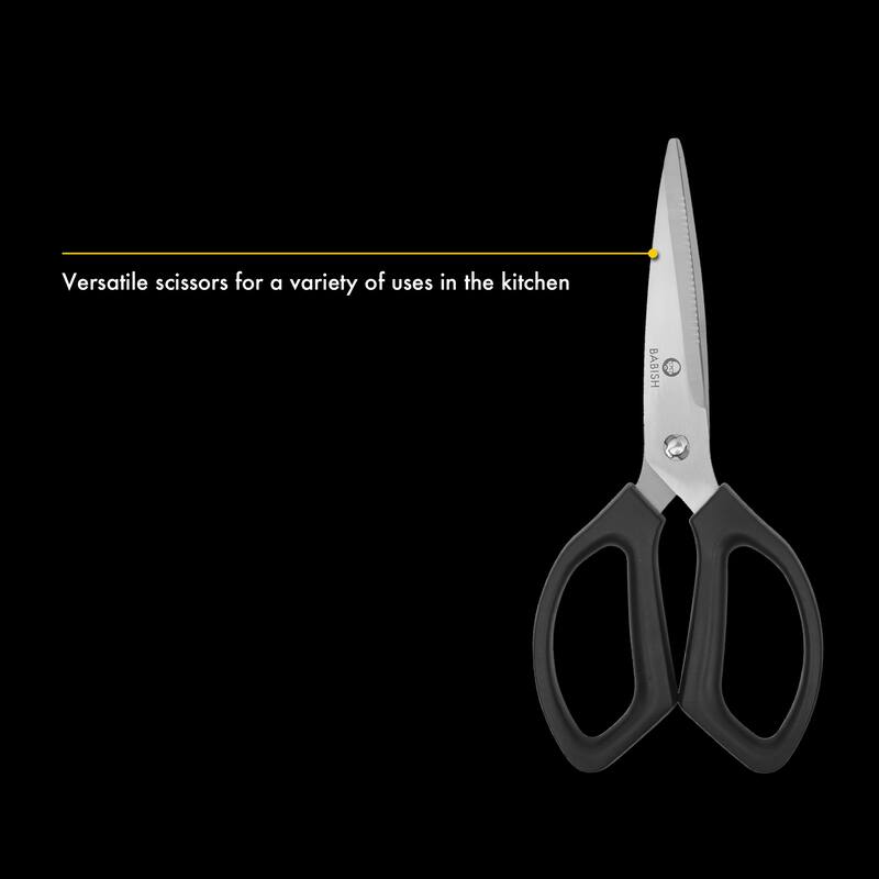 Babish High-Carbon 1.4116 German Steel 15 Piece Full Tang Forged Cutlery Block Set - Black