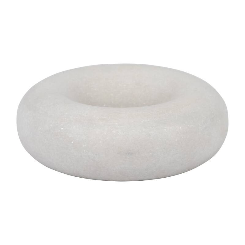Sagebrook Home Marble, Sculpture, White, Solid Color