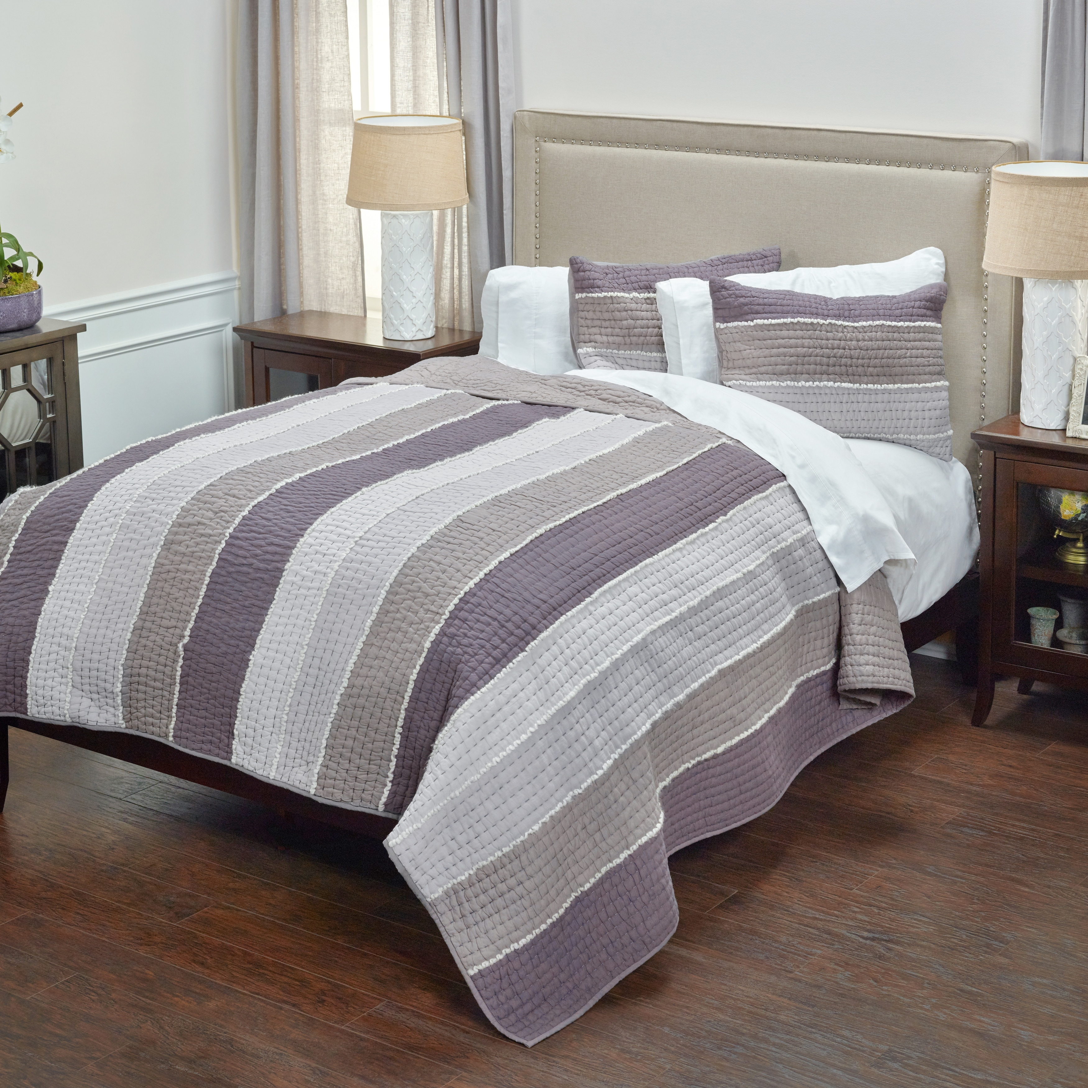 Olivia Grace Cotton Sham in Gray