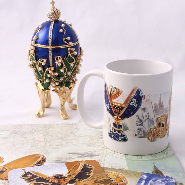 Lilies Of The Valley Faberge Egg Musical Trinket Box W Basket Of Flowers Overstock 32250610