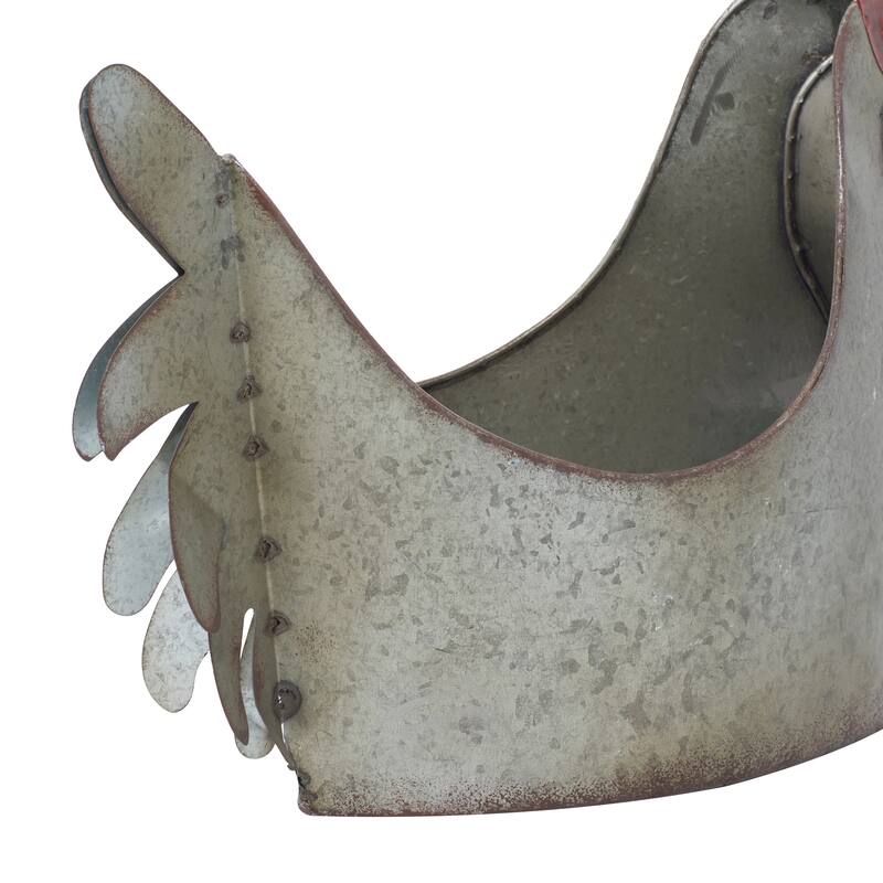 Grey Iron Farmhouse Planter 16 x 12 x 8 - 12 x 8 x 16