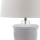 preview thumbnail 9 of 7, SAFAVIEH Lighting 24-inch Shoal White Table Lamp (Set of 2) - 14"x14"x23"