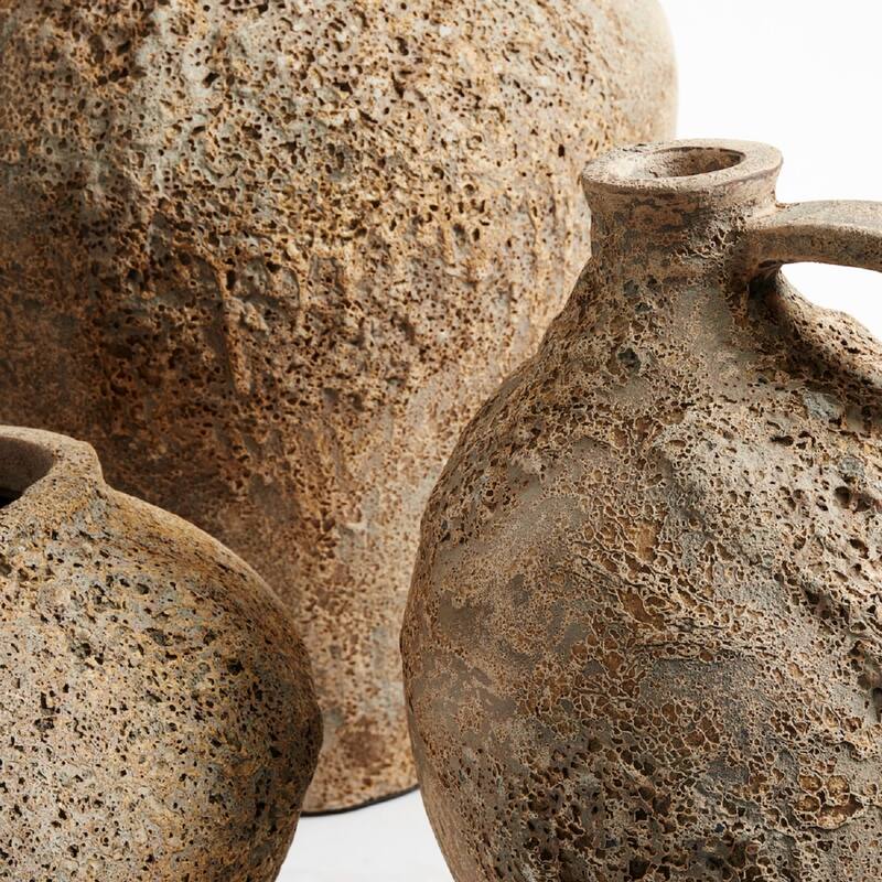 Terracotta Standing Pot Vase - 15.75" - Brown