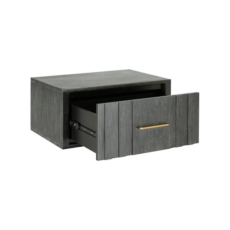 Modrest Manchester Contemporary Dark Grey Nightstand