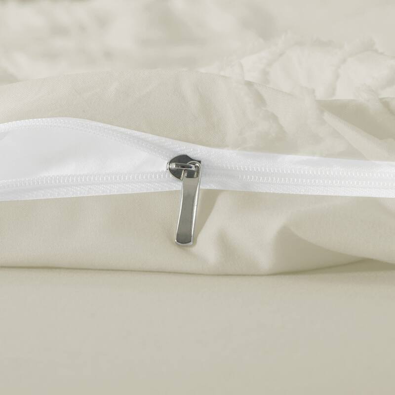 Soft Microfiber Clipped Duvet Cover & Pillowcase Set