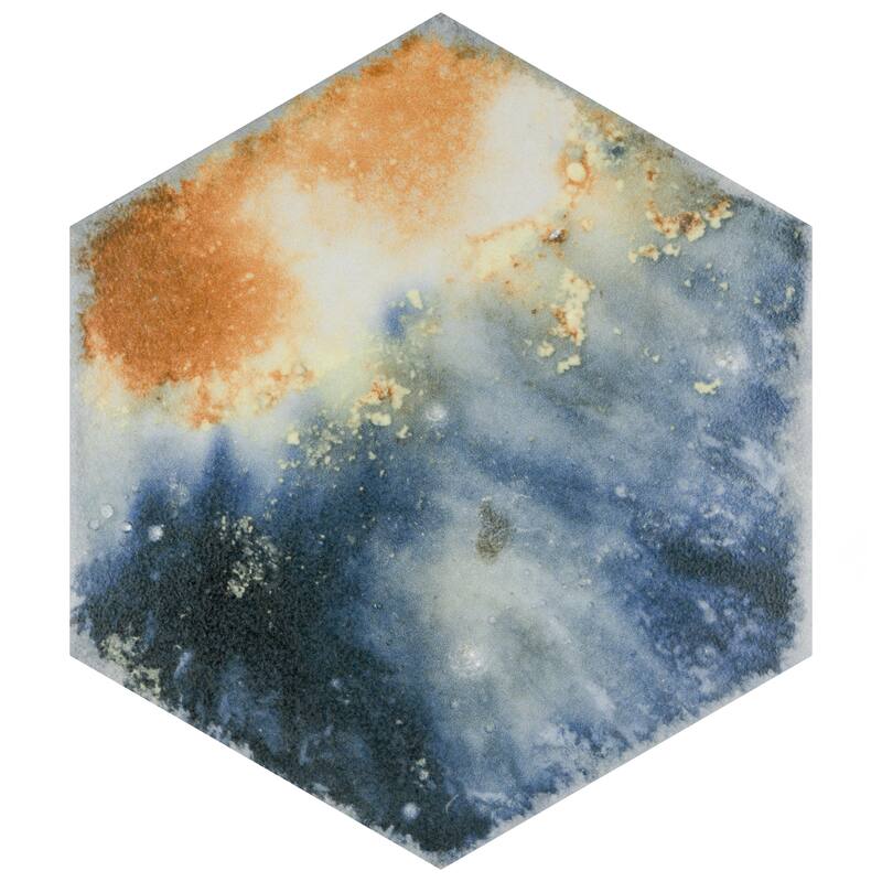 Merola Tile Dorne Hex Mix 8-5/8" x 9-7/8" Porcelain Floor and Wall Tile