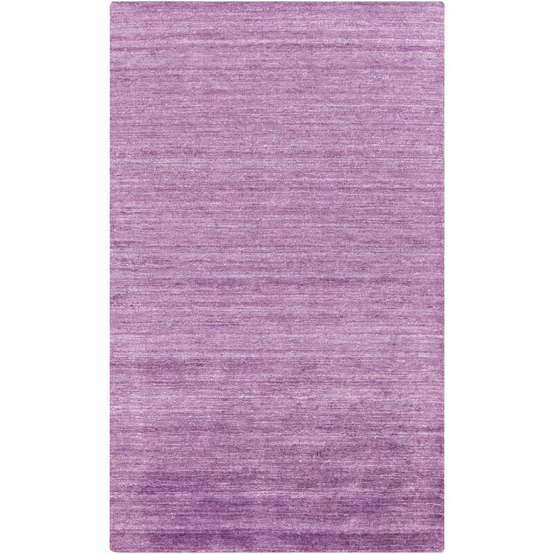 Hand-woven Dan Solid Viscose Area Rug