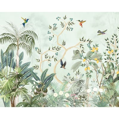 Brewster Origin Murals Lemon Tree Forest Green Wall Mural - N/A
