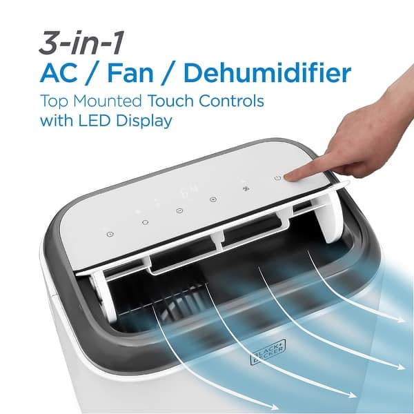 BLACK and DECKER 14,000 BTU Portable Air Conditioner with Remote
