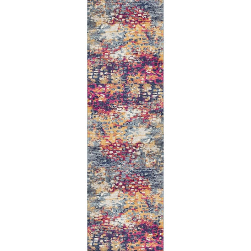 HomeRoots Codo Abstract Modern Square Area Rug