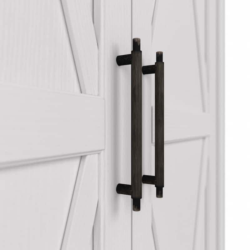 Key West Tall Storage Cabinet with Doors and Shelves by Bush Furniture