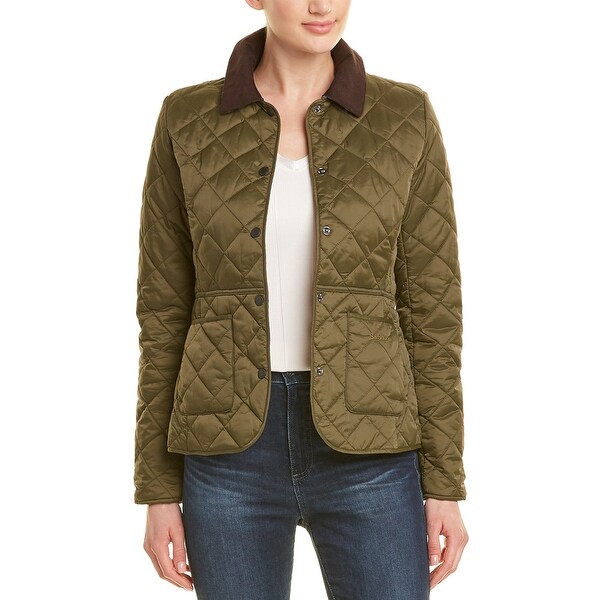 barbour deveron quilted jacket pink