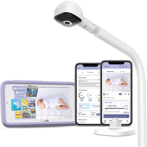 slide 2 of 12, Hubble Connected SkyVision Pro AI Enhanced HD Smart Camera Baby Monitor, Travel Friendly Parent Unit