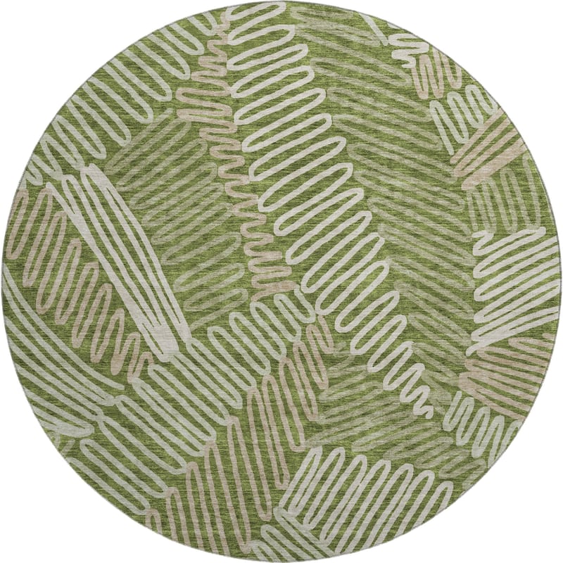 Premium Washable Super Soft Contemporary Leaf Mayfield Rug