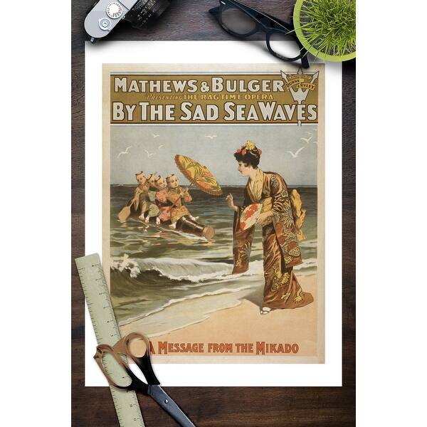 By The Sad Sea Waves Message From Mikado Poster Art Print Multiple Sizes Available 9 X 12 Art Print