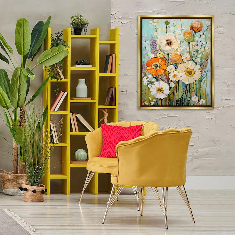 Stupell Woodland Inspiration Florals Framed Floater Canvas Wall Art Design By Franklyn Gregory