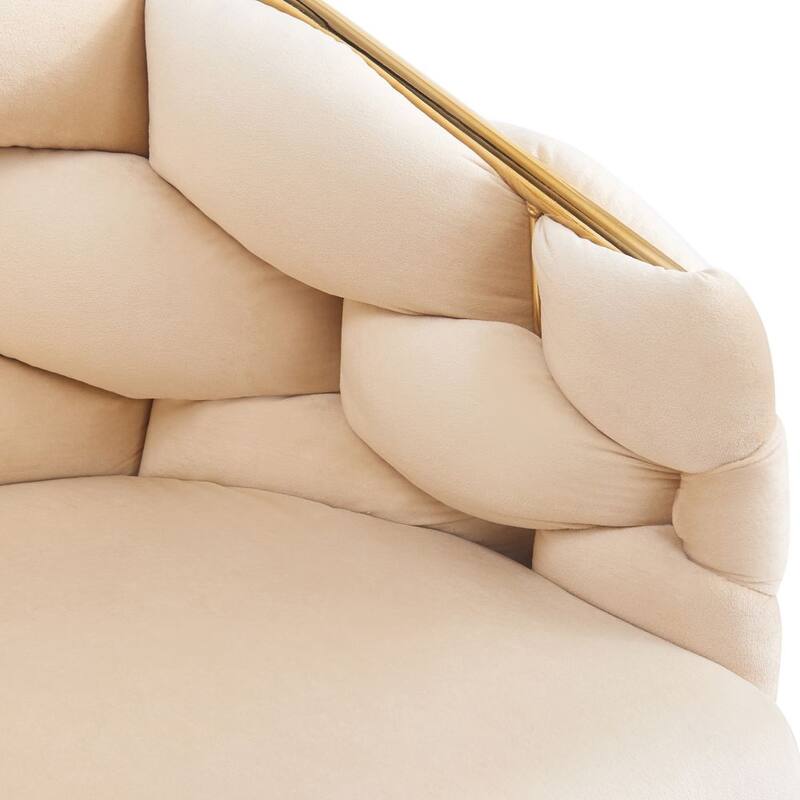 Modern Velvet Handmade Accent Chair