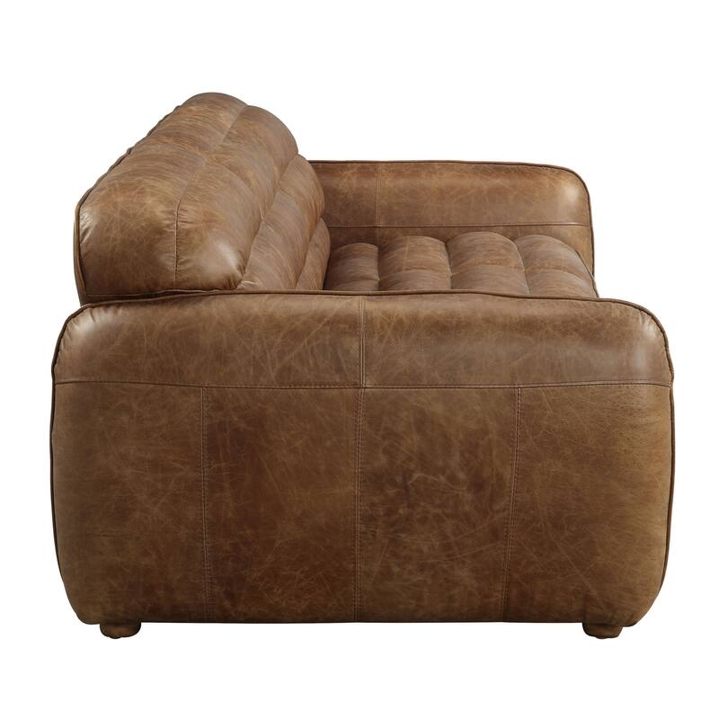 Daniyl Cocoa Sofa with Tight Seat and Back Cushion