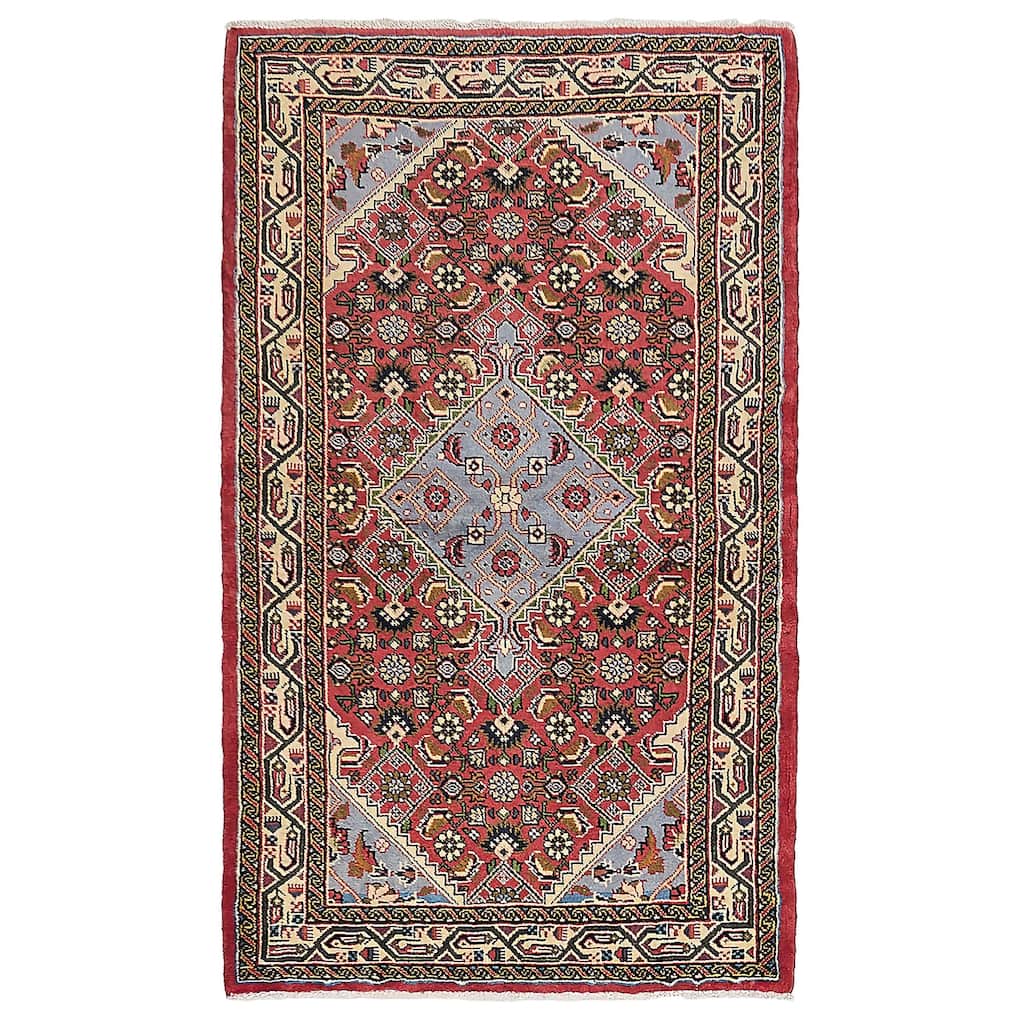 ECARPETGALLERY Hand-knotted Anadol Red Wool Rug - 3'5 x 5'10