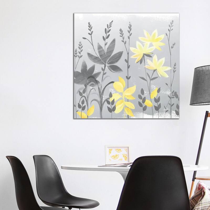 iCanvas "Soft Nature Yellow & Grey II" by Northern Lights Canvas Print - 37x37x1.5