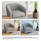 preview thumbnail 47 of 186, Modern Upholstered Barrel Chair Swivel Accent Chair for Living Room