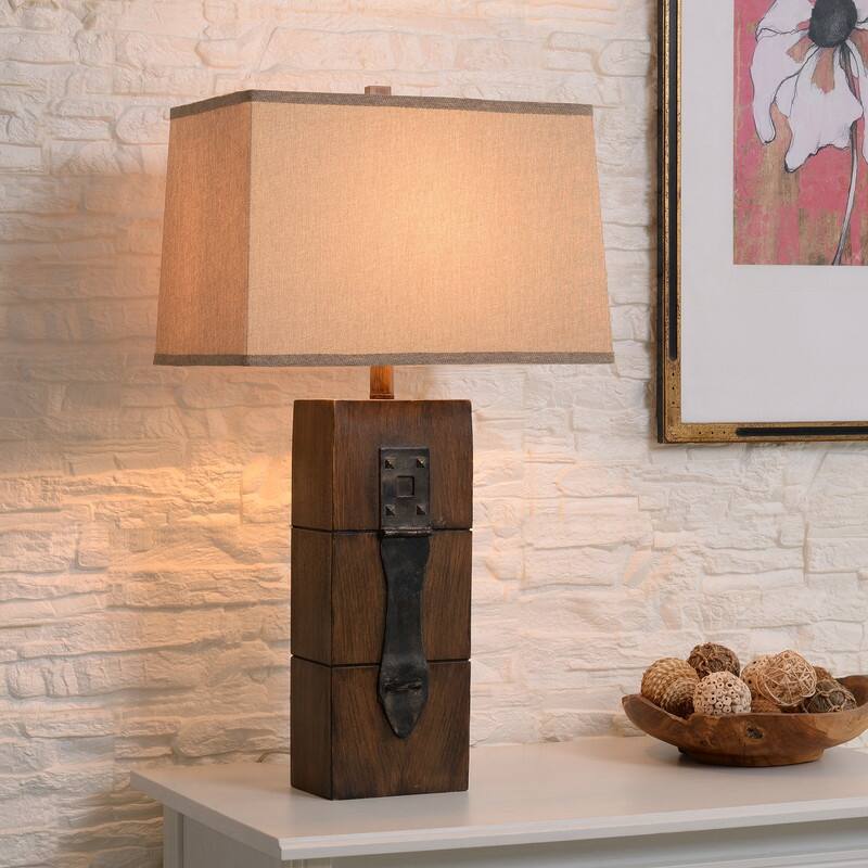 Jarvis Wood Grain Finish Table Lamp