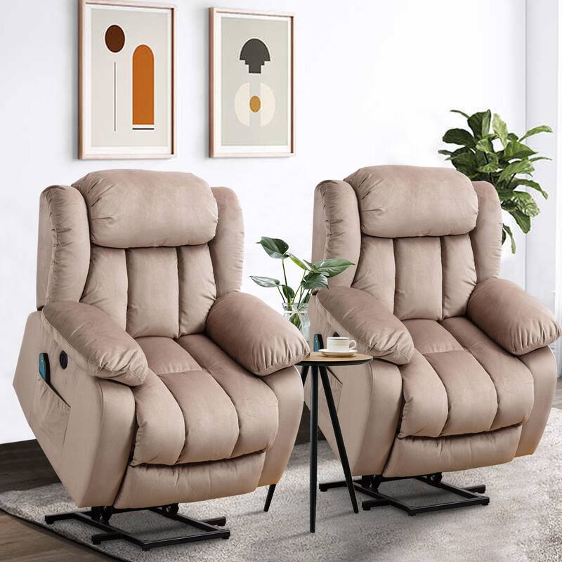 Heavy Duty Large Power Lift Recliner with Massage and Heating for Elderly