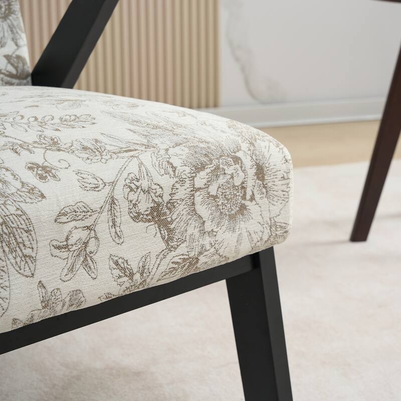 Upholstered Lounge Armchair, Ergonomic Single Sofa Chair, Reading Chair with Seat Cushion for Living Room, Study