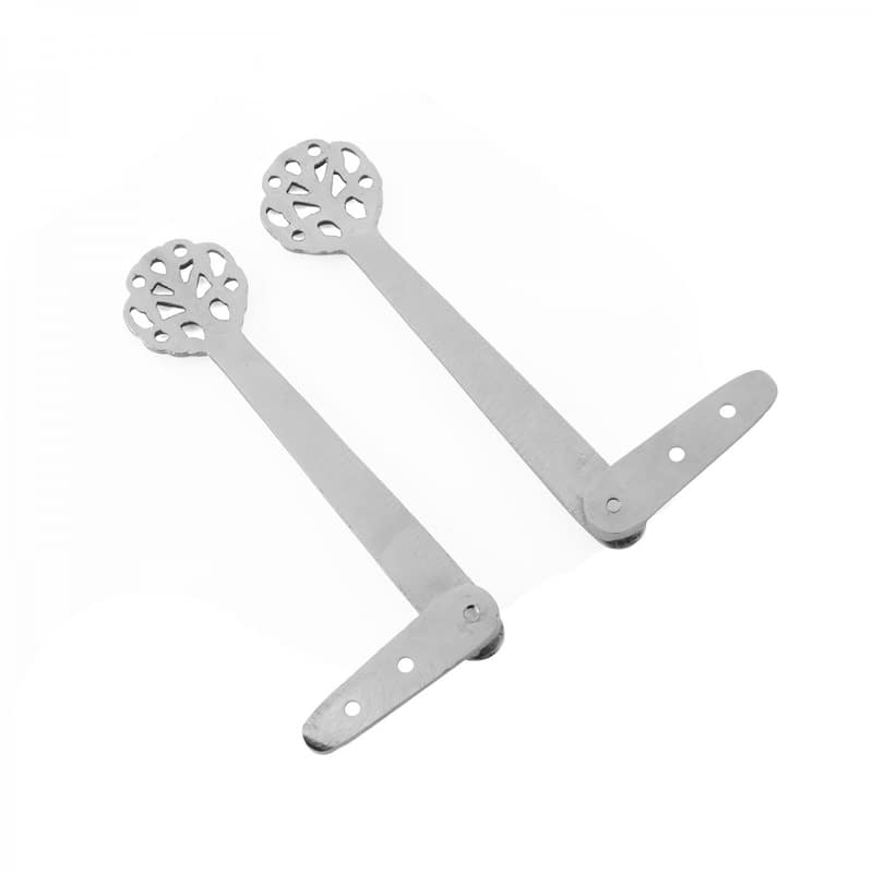 Solid Brass Carpet Arm Stair Holder Pair Lifetime Chrome Finish (Set of 13)