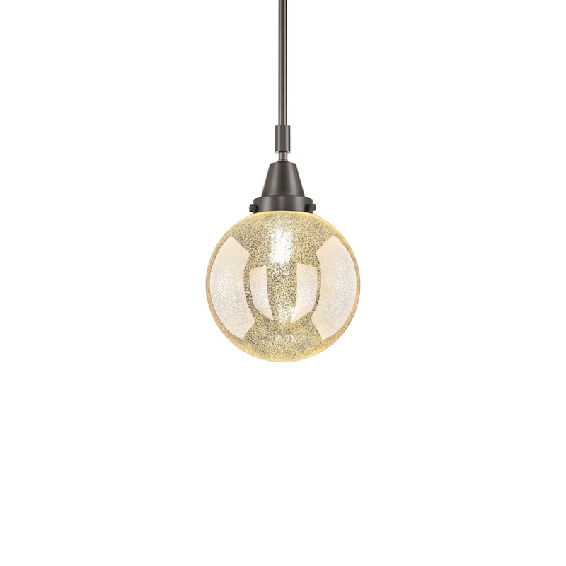 Innovations Lighting 447-1S-13-8 Beacon Pendant Beacon 8" Wide Mini - Oil Rubbed Bronze / Mercury