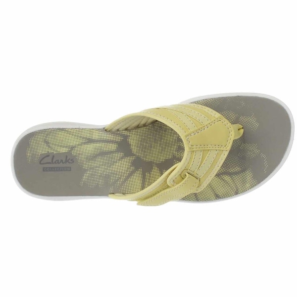 yellow clarks sandals