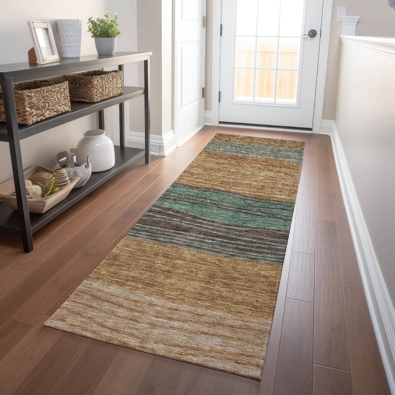 Premium Washable Super Soft Modern Ombre Mayfield Rug - Terracotta - 2' 3" x 7' 6" - Runner