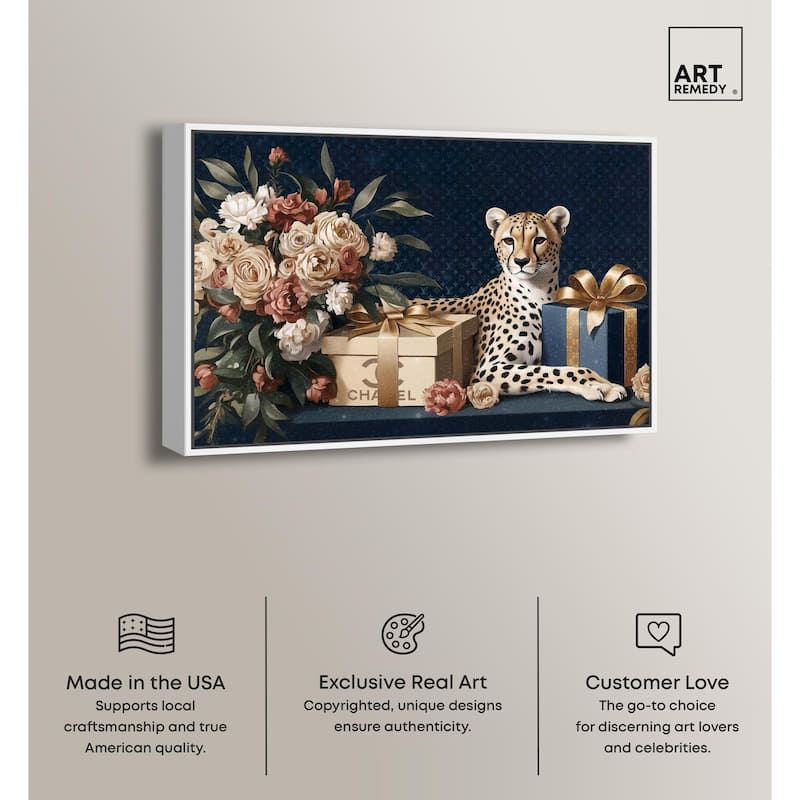 Cheetah Glam Gift Boxes Canvas by Art Remedy