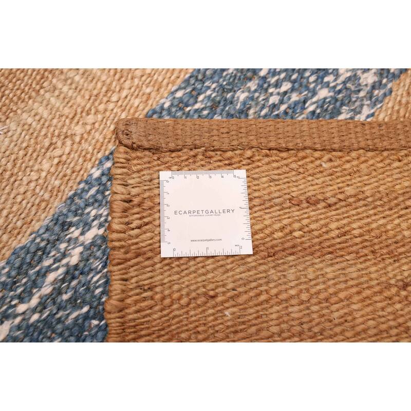 ECARPETGALLERY Flat-Weave Palas Denizli Tan Jute Kilim - 5'4 x 7'9