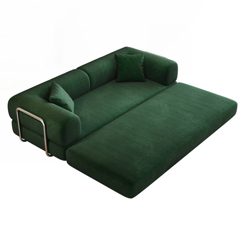 Compression Sofa,Convertible Floor Sofa Bed-with Pillow Back Support Armrest,Comfy Futon Couch Sleeper Bed