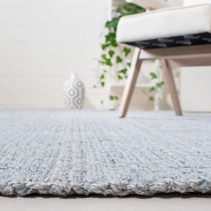 SAFAVIEH Handmade Natural Fiber Beacon Jute Rug - 2'3" x 9' Runner - Light Grey - Runner