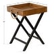 preview thumbnail 8 of 15, Kate and Laurel Bayville Wooden Tray Table - 17x17x24