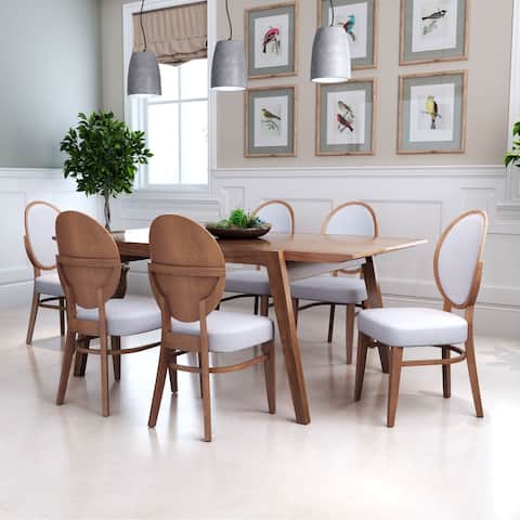 Regents Dining Chair (Set of 2) Walnut & Gray