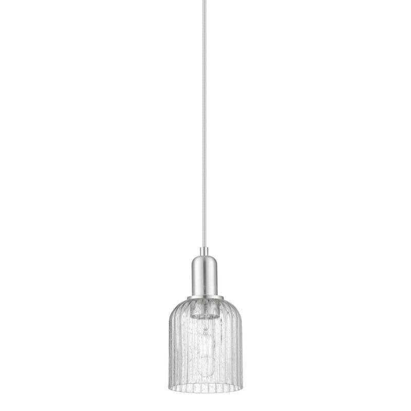 Innovations Lighting 716-1P-10-5 Bridal Veil Pendant Bridal Veil 5" - Brushed Satin Nickel / Seedy