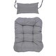preview thumbnail 8 of 13, Outdoor Patio Wicker Folding Hanging Egg Chair, Swing Hammock with Cushion, Pillow