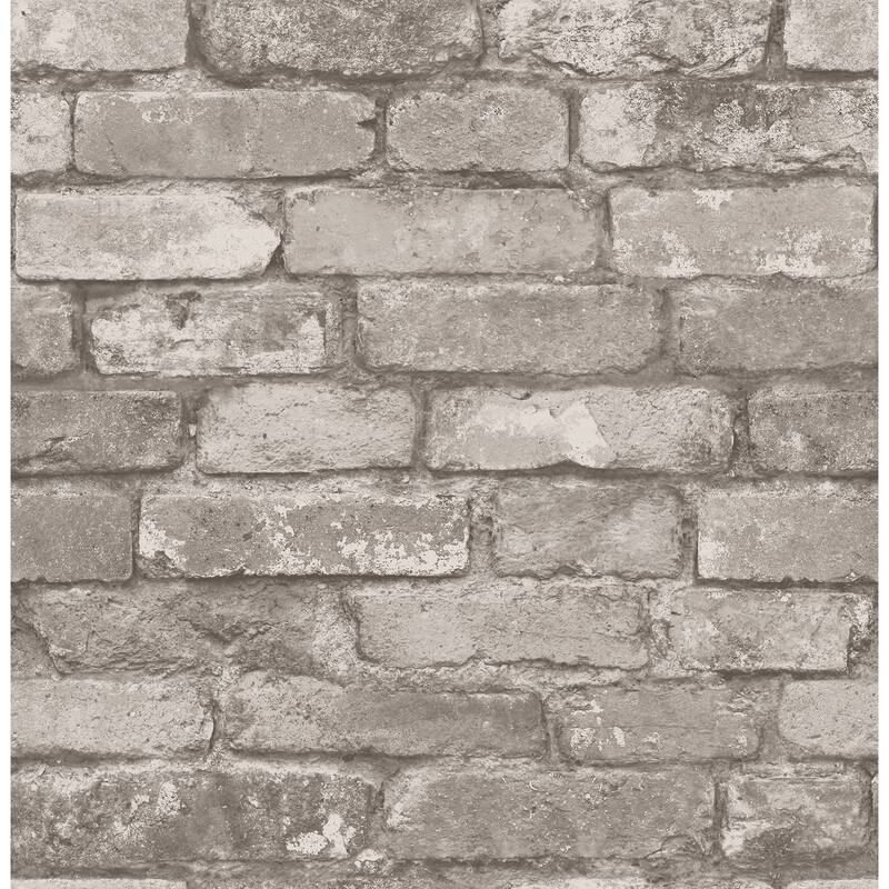Fine Decor Davis Light Grey Rustic Brick Wallpaper