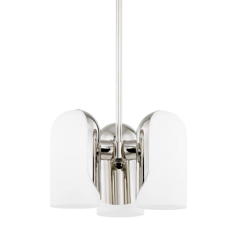 Mabel 3 Light Pendant - Polished Nickel