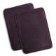preview thumbnail 118 of 153, Empyrean Ultra Soft Plush Bathroom Rug - Non-Slip, Velvet, Memory Foam Bath Mat - Set of 2 Set of 2 (17x24) - Purple Eggplant