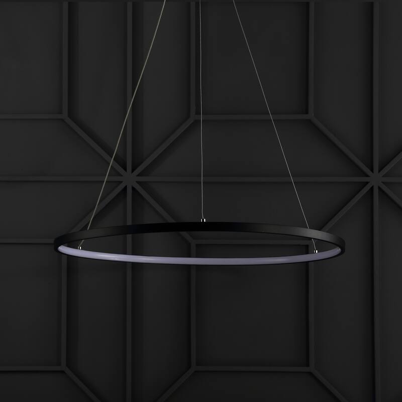 Kinsley Modern Bohemian Iron Integrated LED Pendant by JONATHAN Y